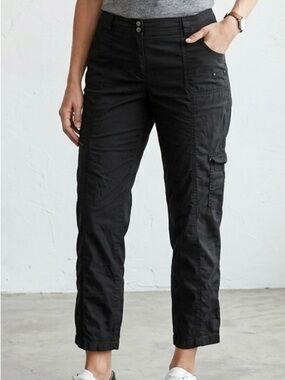 Chicos Black Cargo Pants Sz 3 XL